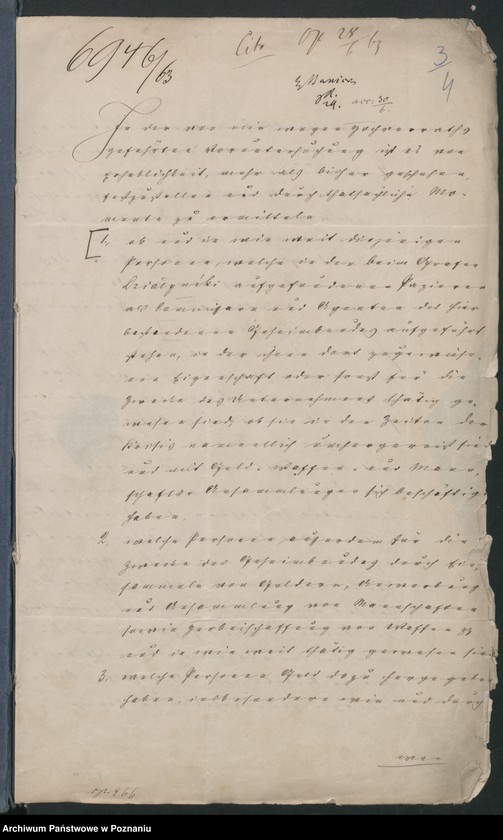 image.from.unit.number "Die Verschwörung unter der polnischen Bevölkerung der Provinz Posen /Poznań/ im Anschluss an die Insurrektion im Königreiche Polen."