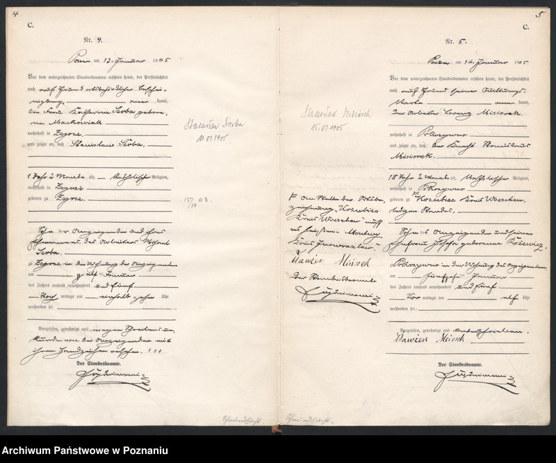 Obraz 5 z jednostki "Księga miejscowa zgonów"