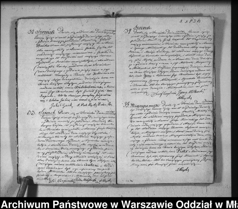 Obraz 10 z jednostki "Akta urodzeń, małżeństw i zgonów"