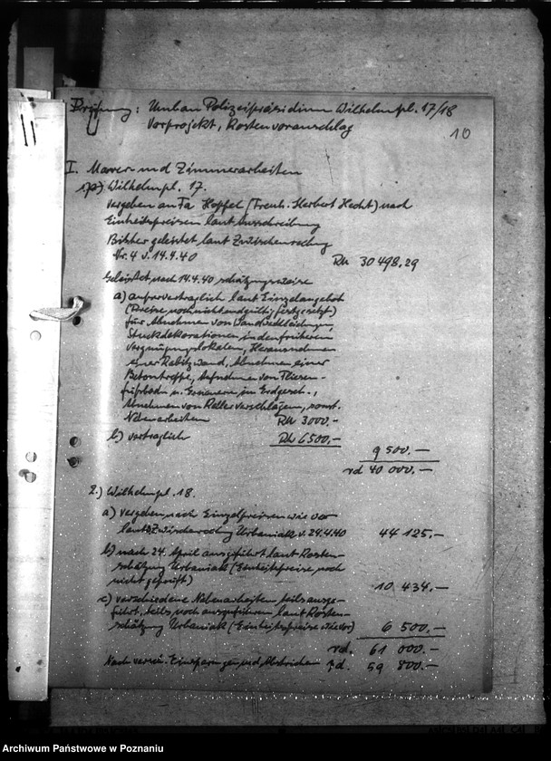 Obraz 15 z jednostki "Polizei - Präsidium - Posen"