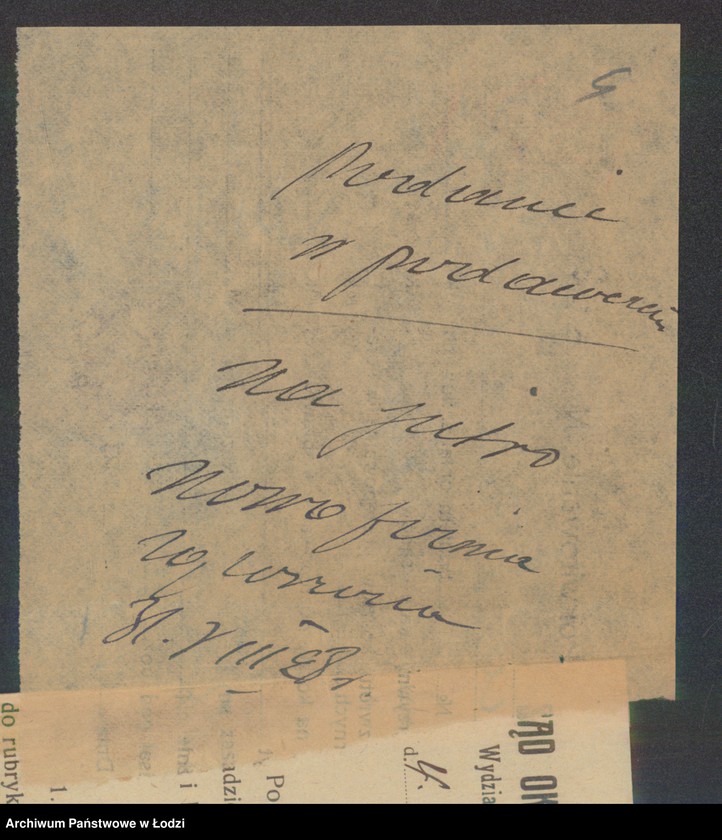 Obraz 6 z jednostki "Mendel Wolf Piotrkowski- wyrób i sprzedaż trykotaży"