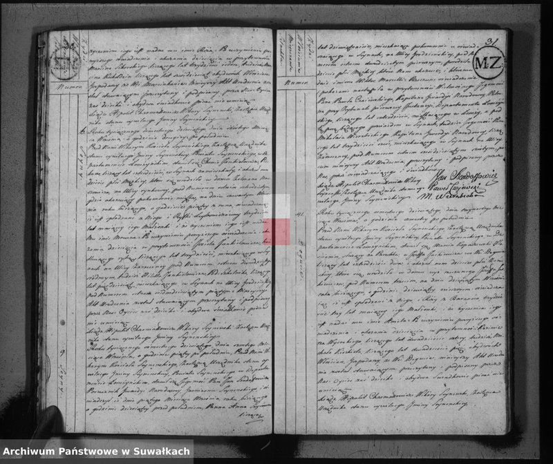 image.from.unit.number "Akta stanu cywilnego urodzonych w gminie seyneńskiey od 1-go maja 1810 roku"