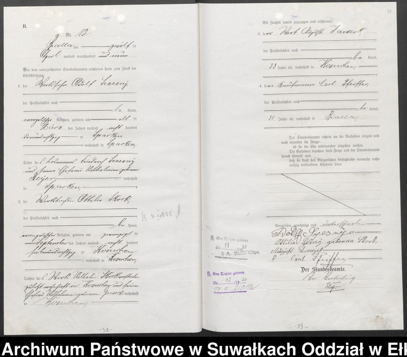 image.from.unit.number "[Heirats-Haupt-Register des Königlichen Preussischen Standes-Amtes Bialla Kreis Johannisburg]"