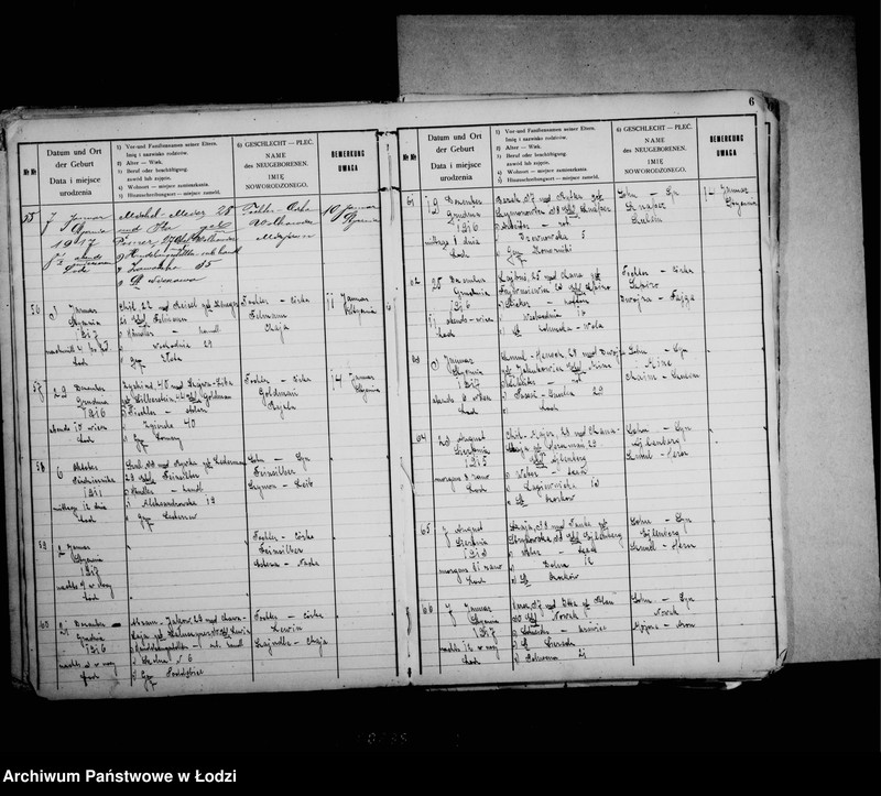 Obraz 10 z jednostki "[Ksiega urodzeń]"