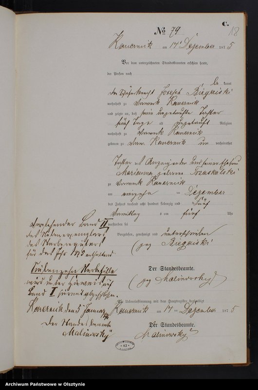 image.from.unit.number "Sterbe-Neben-Register Tom II,Nr 63 - 79"