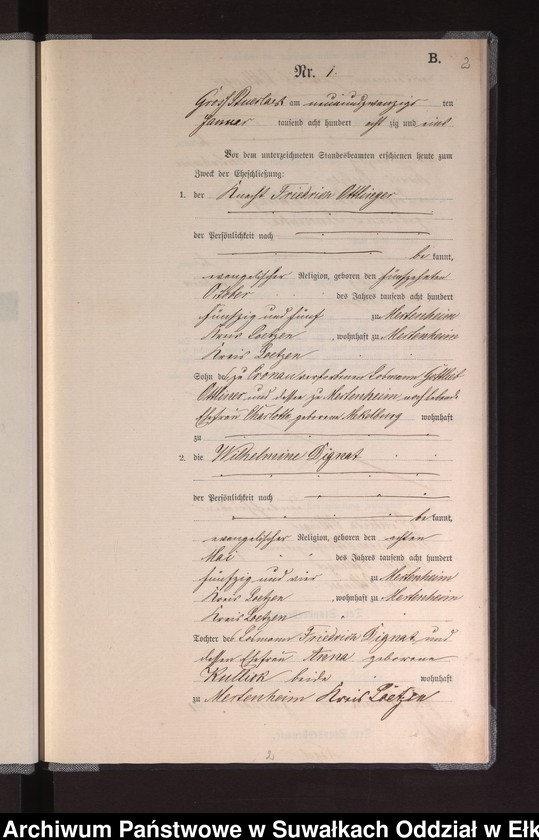 image.from.unit.number "Heiraths-Neben-Register des Preussischen Standes-Amtes Gross Stüerlack Kreis Loetzen"