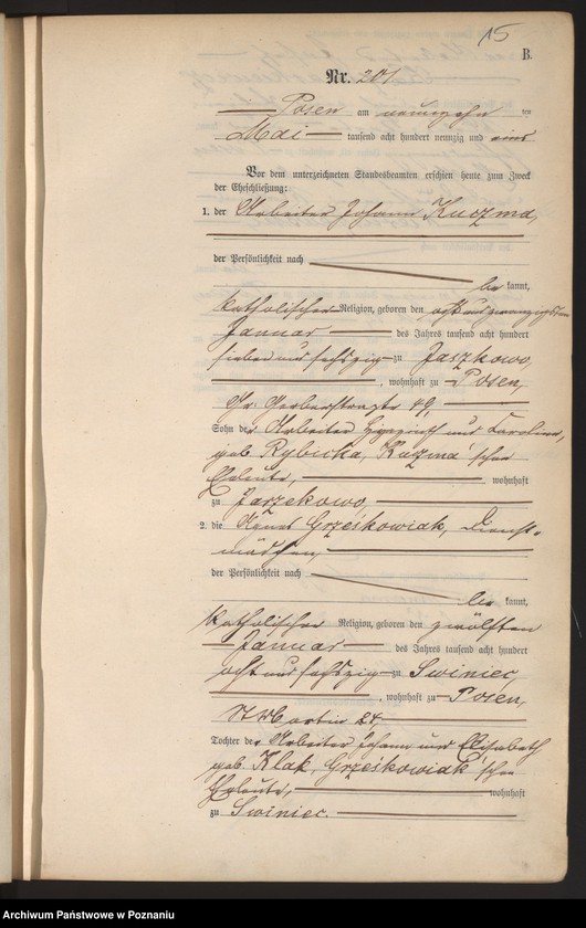 Obraz 18 z jednostki "Księga małżeństw t. II"