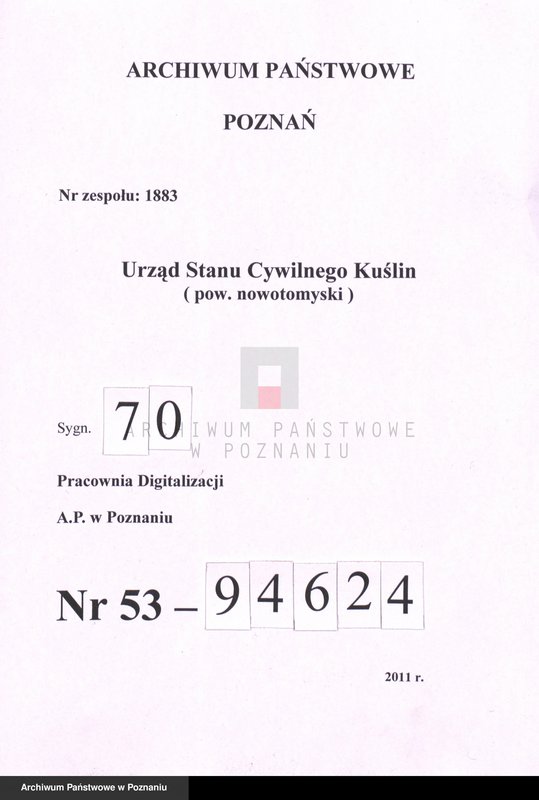 Obraz 1 z jednostki "Księga urodzeń"
