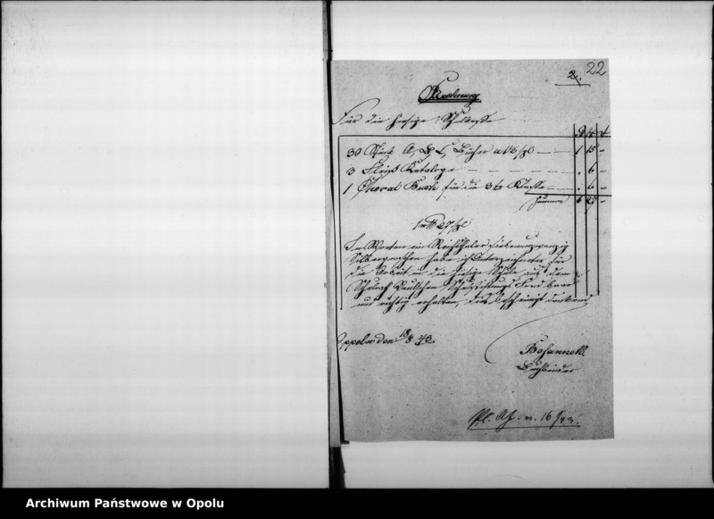 Obraz 19 z jednostki "Acta des Magistrats zu Oppeln betreffend: die Revision der Rechnungen der Domherr Franz Paulschen Schulstiftung und Erteilung der Decharge für den Rendanten de Anno 1844 bis Mai 1853"