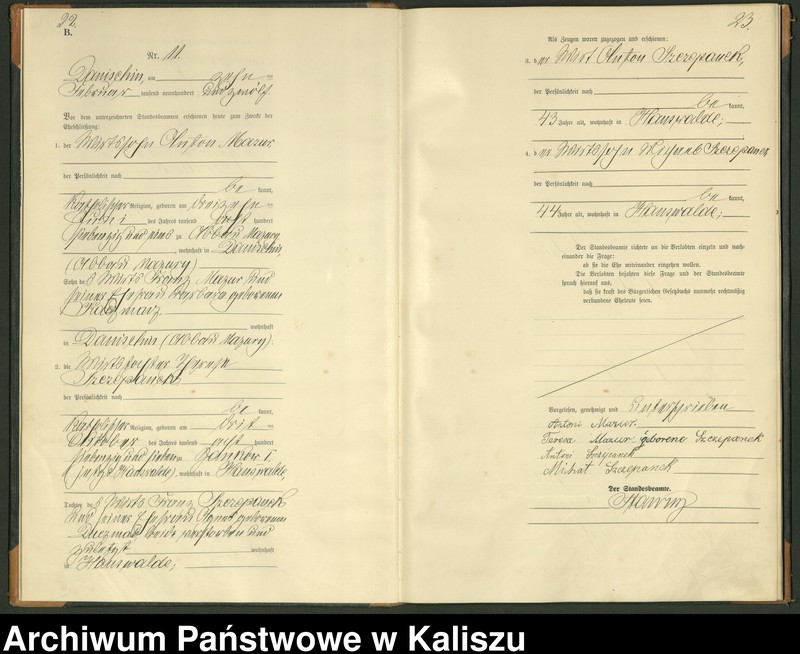 Obraz 14 z jednostki "[Księga małżeństw]"