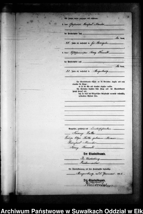 image.from.unit.number "Heirats-Neben-Register des Preussischen Standes-Amtes Gross Strengeln Kreis Angerburg"