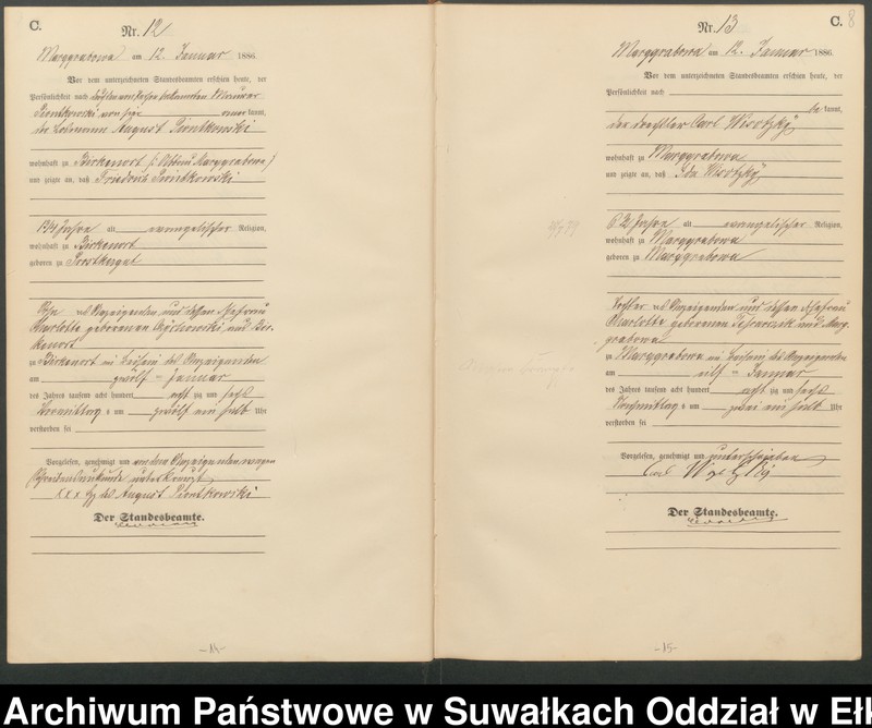 image.from.unit.number "Sterbe-Haupt-Register des Königlichen Preussischen Standes-Amtes Stadtgemeinde Marggrabowa Kreis Oletzko"