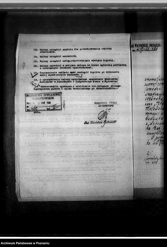 Obraz 11 z jednostki "Zatwierdzenie zakładu przemysłowego / młyn parowy/ Klessy Ignacego w Czarnkowie"