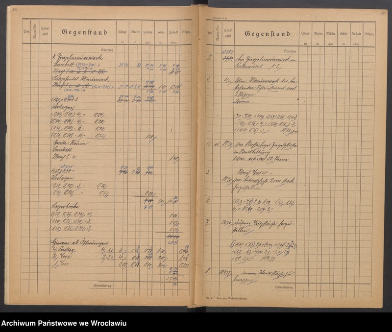 Obraz 18 z jednostki "Sonderentwurf und Kostenanschlag für einen Gerätenschuppen und ein Nadelschutzdach am Wehr in Bartheln"