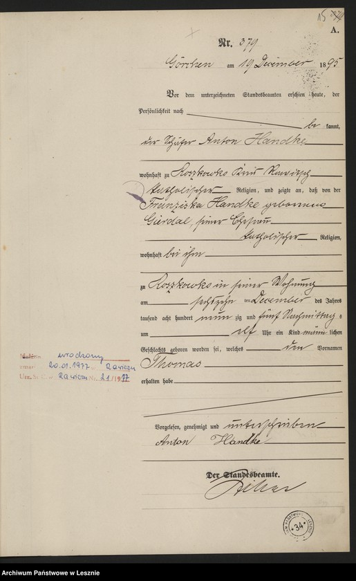 Obraz 18 z jednostki "[Księga urodzeń]"