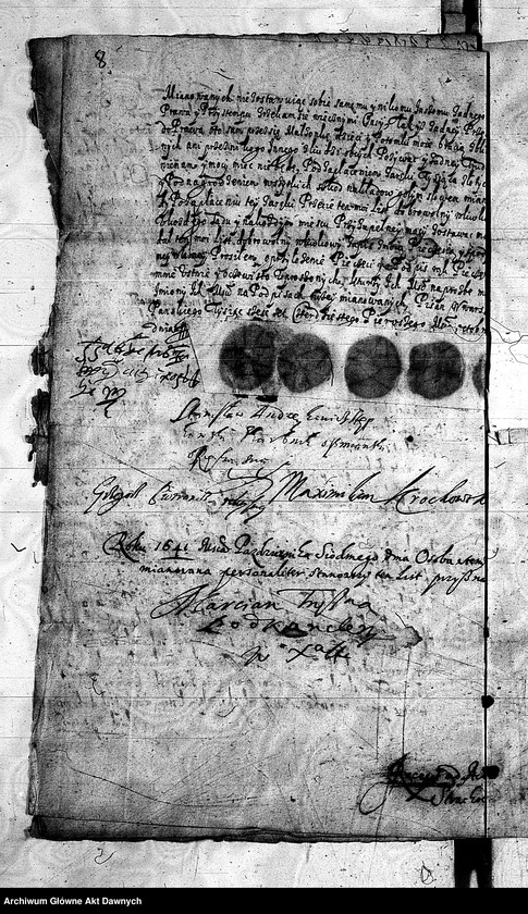 image.from.unit.number "Akta Krzysztofa Potockiego, podczaszego litewskiego, pułkownika wojsk koronnych, dotyczące dóbr Sidra [pow. grodzieński]."