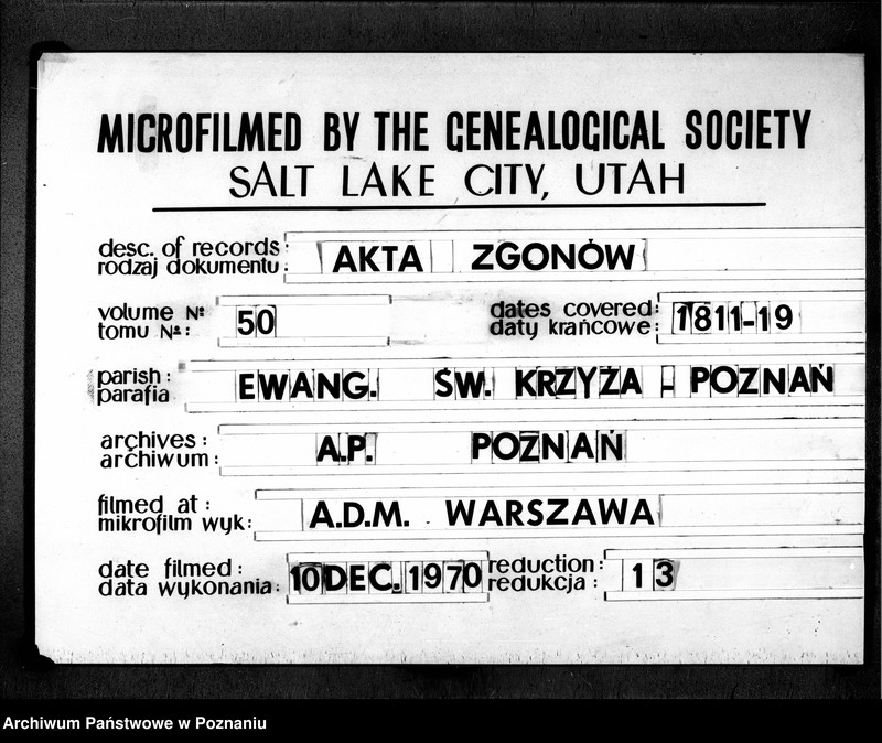 Obraz 1 z jednostki "Sterbenbuch"
