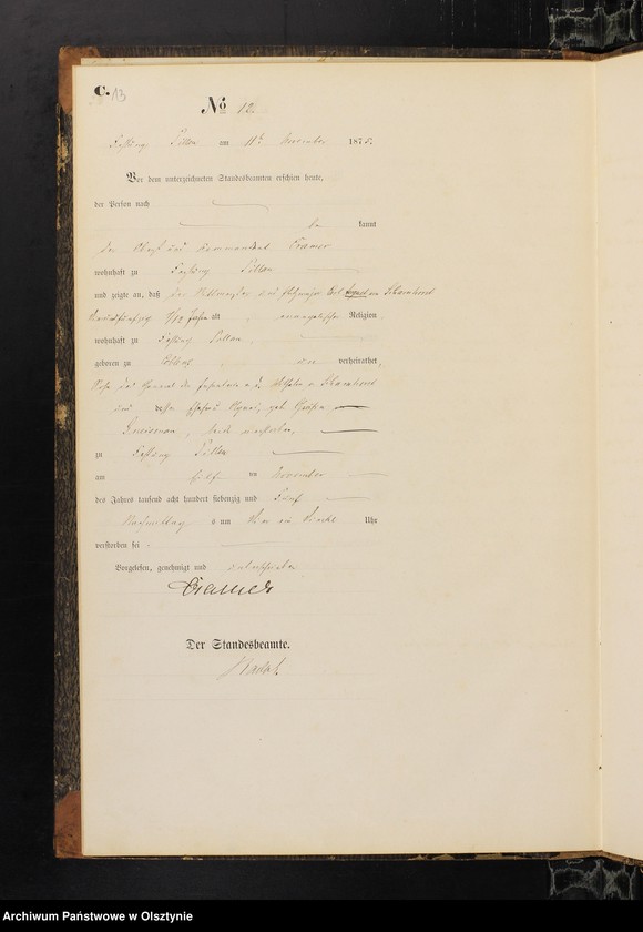 image.from.unit.number "Haupt-Sterbe-Register Nr 1 - 15"
