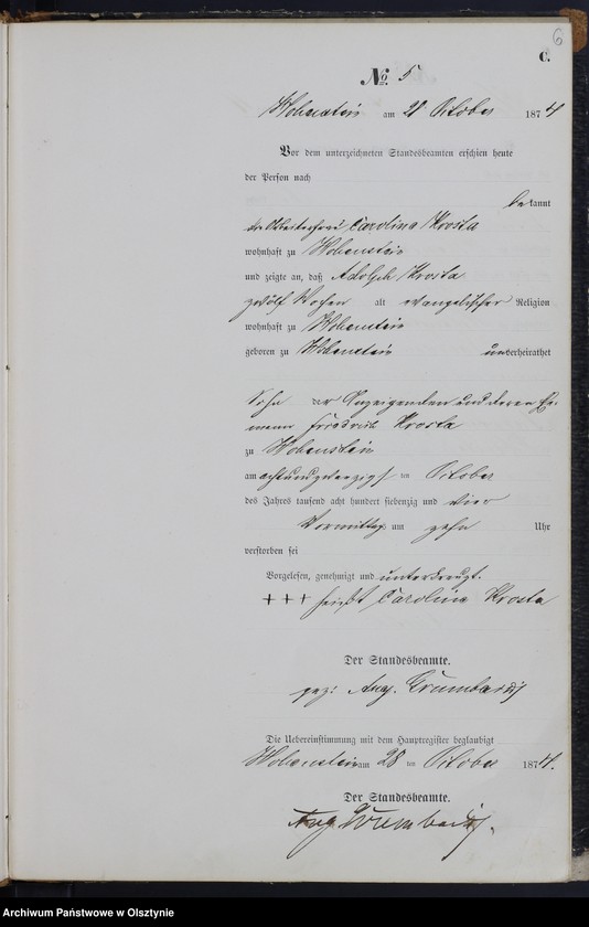 image.from.unit.number "Sterbe-Neben-Register Nr 1 - 13"