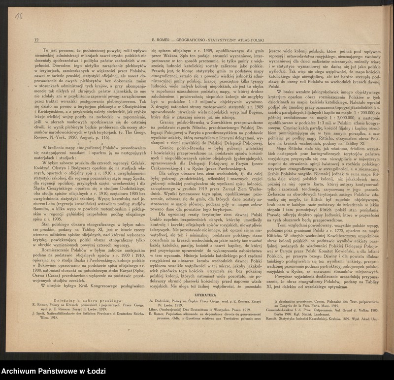 Obraz 17 z jednostki "Geograficzno-statystyczny atlas Polski, wydanie II, Lwów-Warszawa 1921"