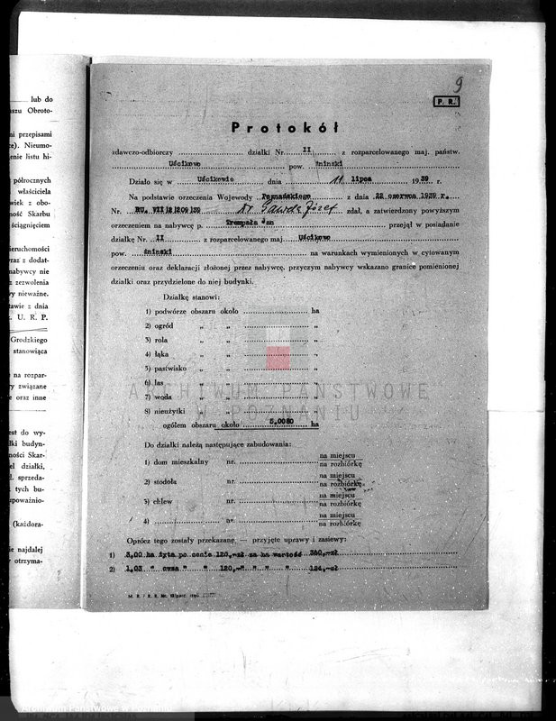 Obraz 13 z jednostki "/Deklaracje w sprawie przyjęcia warunków nabycia działki z parcelacji majątku Uścikowo w powiecie żnińskim"