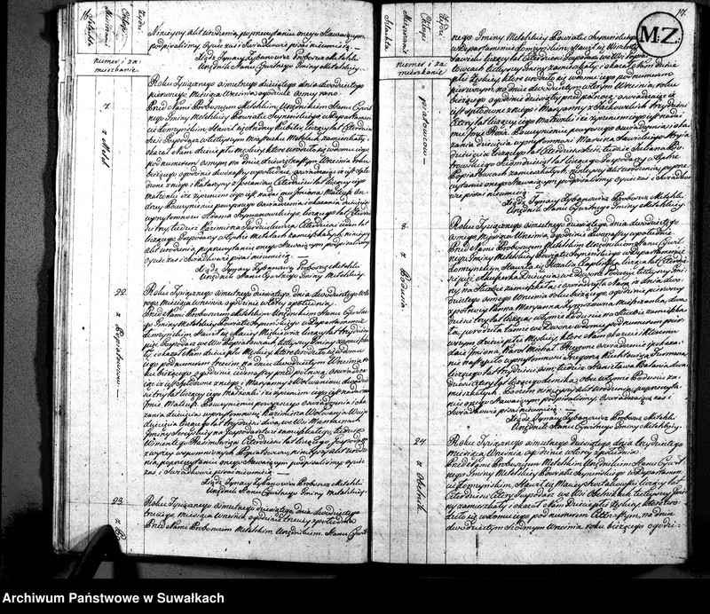 image.from.unit.number "Akta Urodzenia Urzędnika Stanu Cywilnego Gminy Metelskiey Powiatu Seyneńskiego Departamentu Łomżyńskiego od 1-go Maia Tysiąc osiemnastego dziesiątego Roku aż do 1-go Stycznia Roku Tysiąc osimset dwunastego"