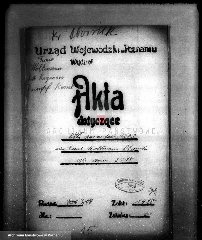 Obraz 4 z jednostki "Tartak parowy Emil Woltmann i Ska. w Rogoźnie pow. obornicki nr woj. kotła 2518"