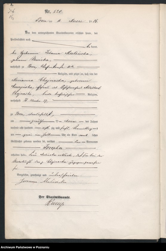 Obraz 19 z jednostki "Księga urodzeń t. II"