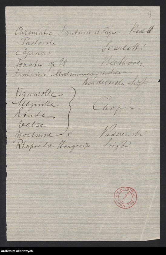 image.from.unit.number "Spisy granych utworów. Rękopisy I. J. Paderewskiego"