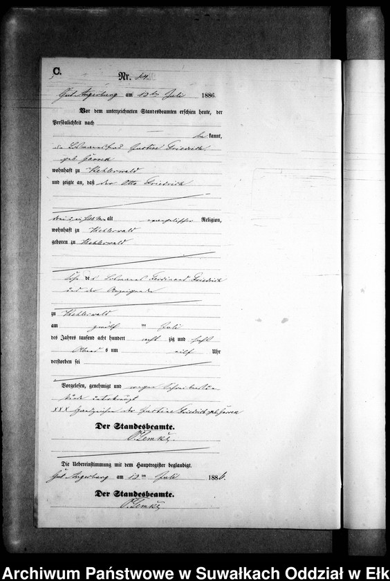 image.from.unit.number "Sterbe-Neben-Register des Preussischen Standes-Amtes Kehlen Kreis Angerburg"