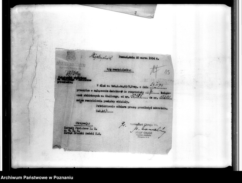 Obraz 19 z jednostki "Sprawy budżetowe - Zarządu Okręgu i Komend Powiatowych"