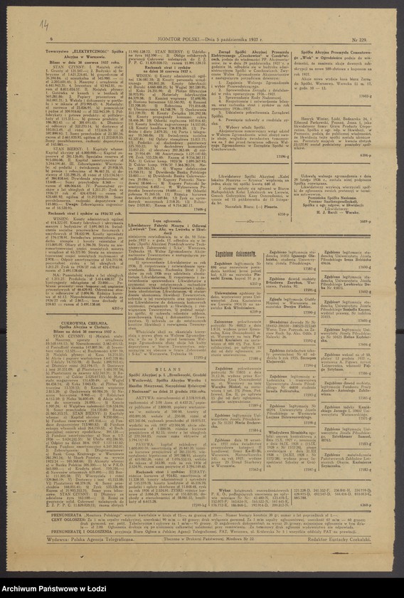 Obraz 16 z jednostki "Herszlik Knopf, Saul Wołkowicz- przędzalnia zgrzebna i wigoniowa"