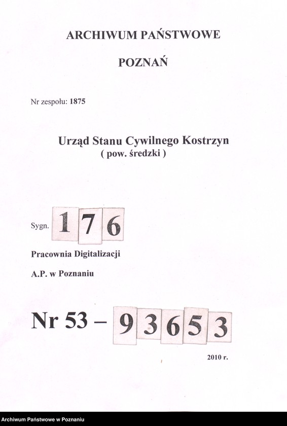 Obraz 1 z jednostki "Sterbe-Haupt-Register"