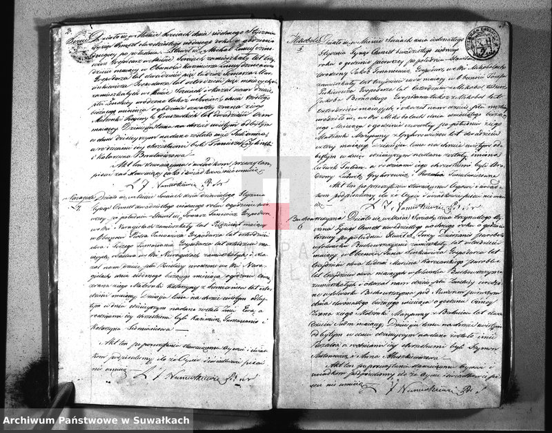 Obraz 4 z jednostki "Duplikat urodzonych, zaślubionych i umarłych parafii Sereje z roku 1827"