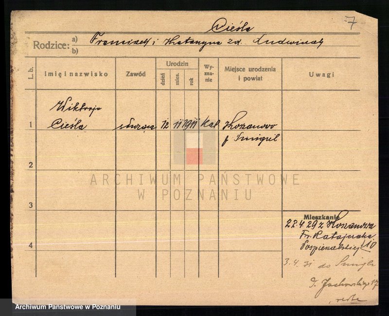 Obraz 9 z jednostki "Cieśla - Cieszyna"