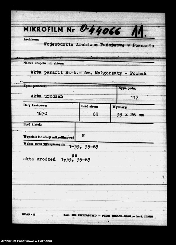 Obraz 1 z jednostki "Księga urodzeń"