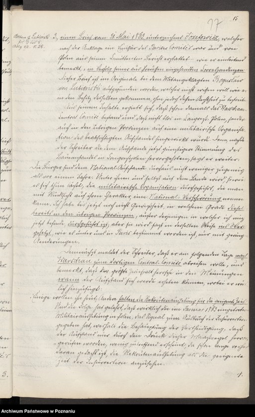 image.from.unit.number "Sitzungen und Urteil des Kammergerichts gegen den Grafen von Działyński und Genossen wegen Hochverrats am 25, 26 und 28.IV.1865"