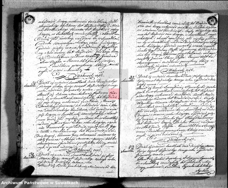 image.from.unit.number "Duplikat Akta Urzędnika Stanu Cwilnego Wyznania Moyżeszowego Okręgu Suwalskiego i Jeleniewskiego Urodzonych, Zaślubionych i Zmarłych z roku 1838"