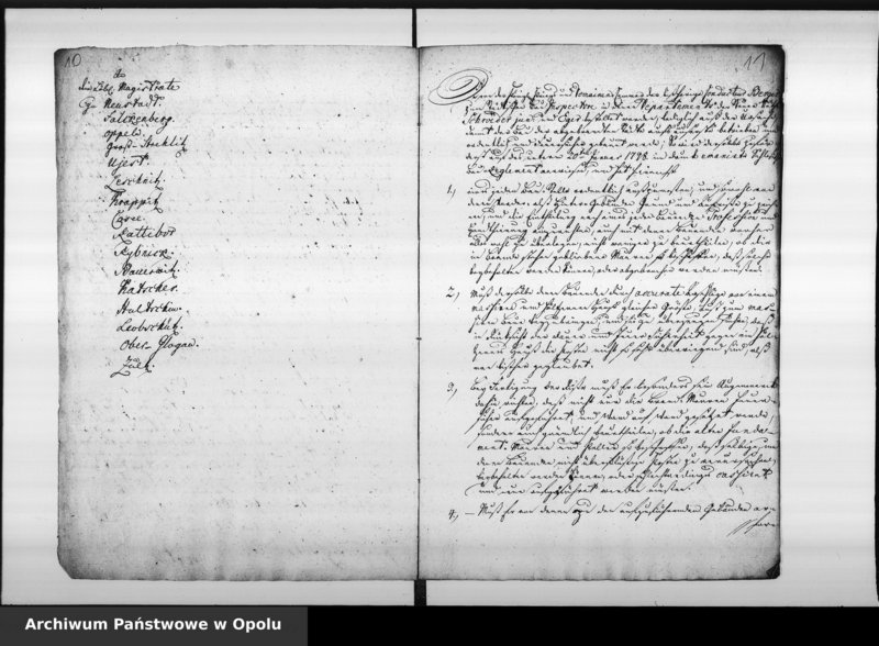 Obraz 11 z jednostki "Acta des Magistrats zu Oppeln von Anstellung der städtischen Baubeamten als des Bauinspectors, Zimmer, Maurermeisters, Aufsehers"