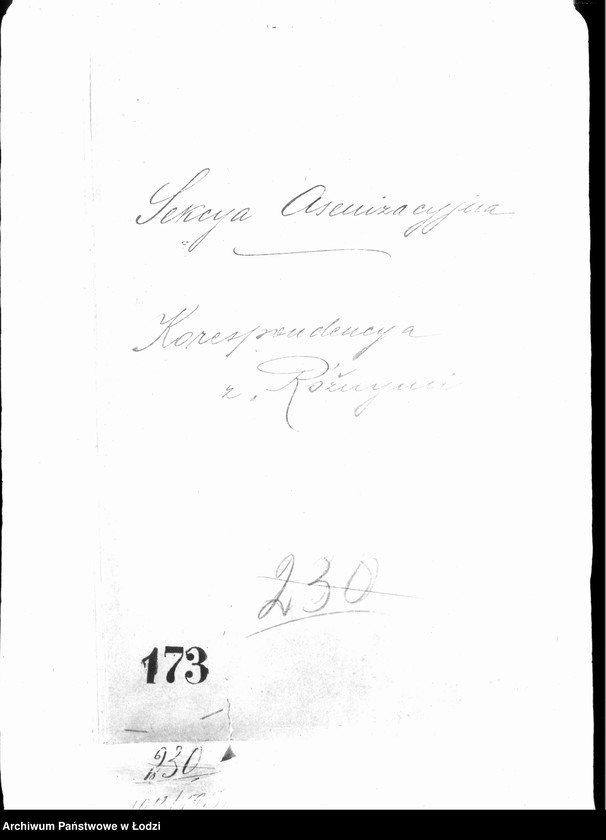 Obraz 3 z jednostki "Korespondencja z "Różnymi""