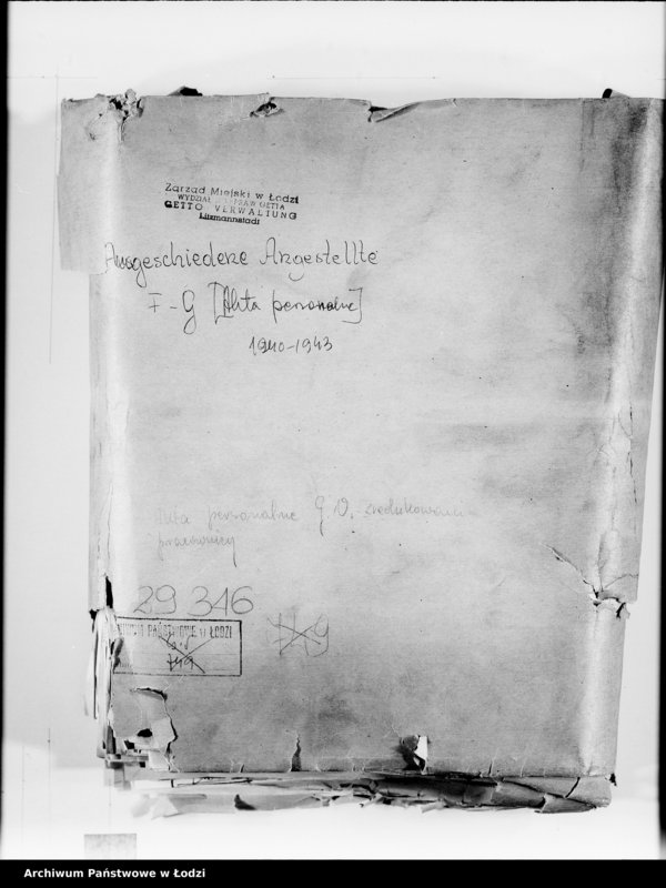 Obraz 4 z jednostki "Ausgeschiedene Angestellte F-G [Akta personalne]"