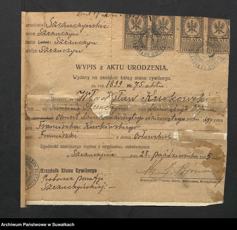 image.from.unit.number "Aneksa do Aktów Ślubnych Rz-Katolickiej parafji Wigierskiej za 1929 rok"