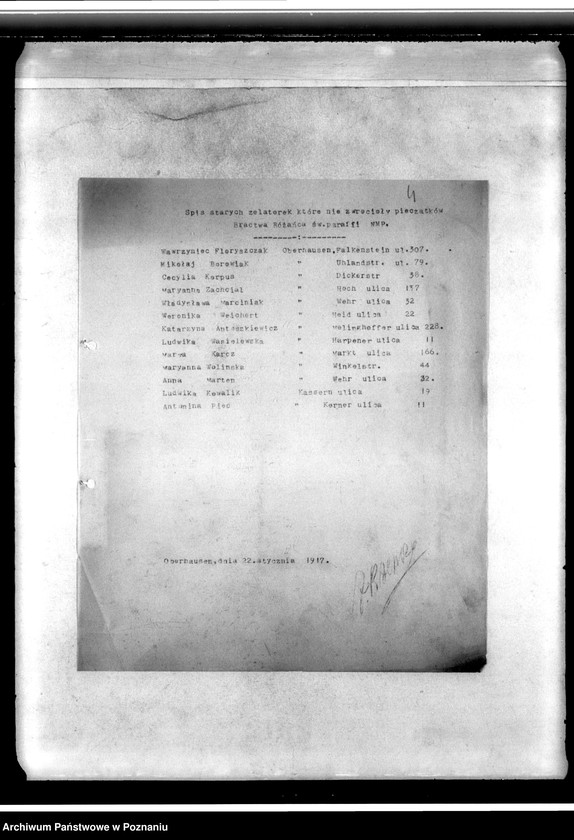 Obraz 8 z jednostki "Korespondencja, wycinki prasowe, wykazy, sprawy finansowe"