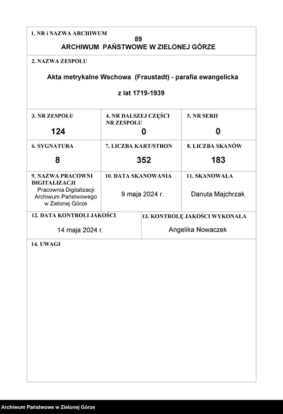 Obraz 1 z jednostki "Proclamationsbuch"