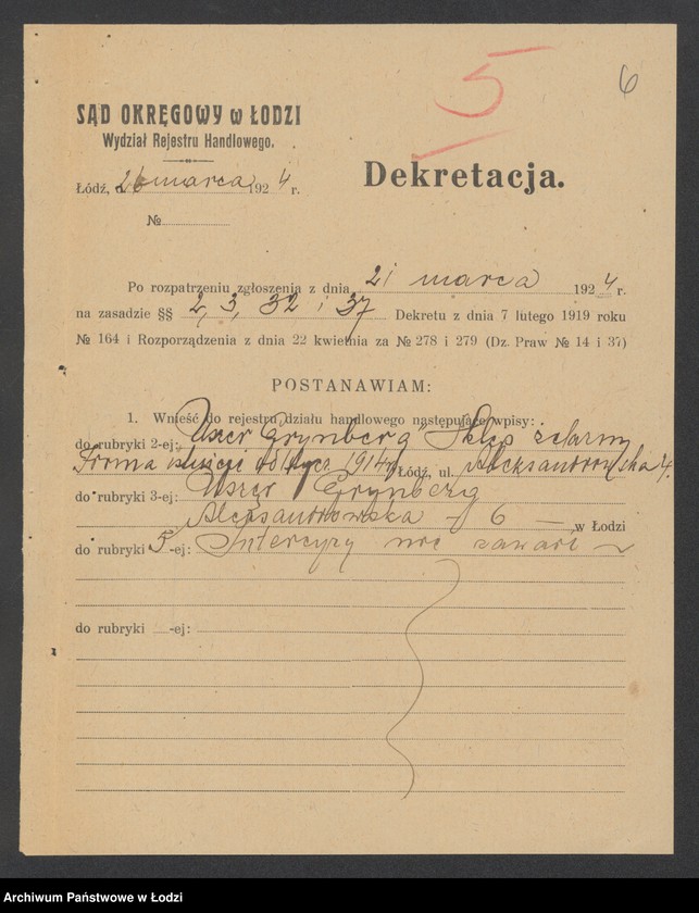 Obraz 8 z jednostki "Uszer Grynberg- drobna sprzedaż żelaza"