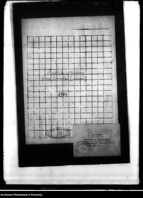 Obraz 4 z jednostki "Amtliche Meldung Kreis Dirschan (Tczew)"