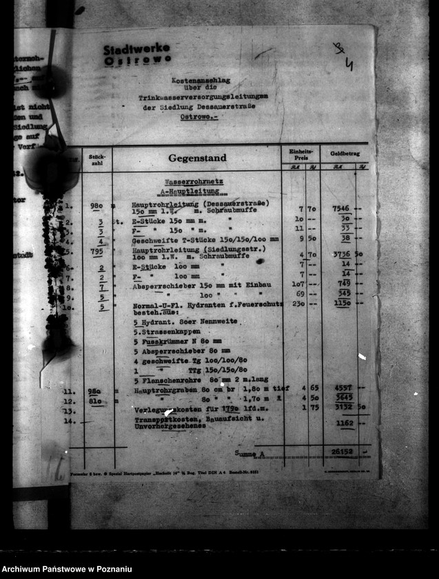 Obraz 8 z jednostki "Ostrowo - Dessauerstrasse. Wasserversorgung"