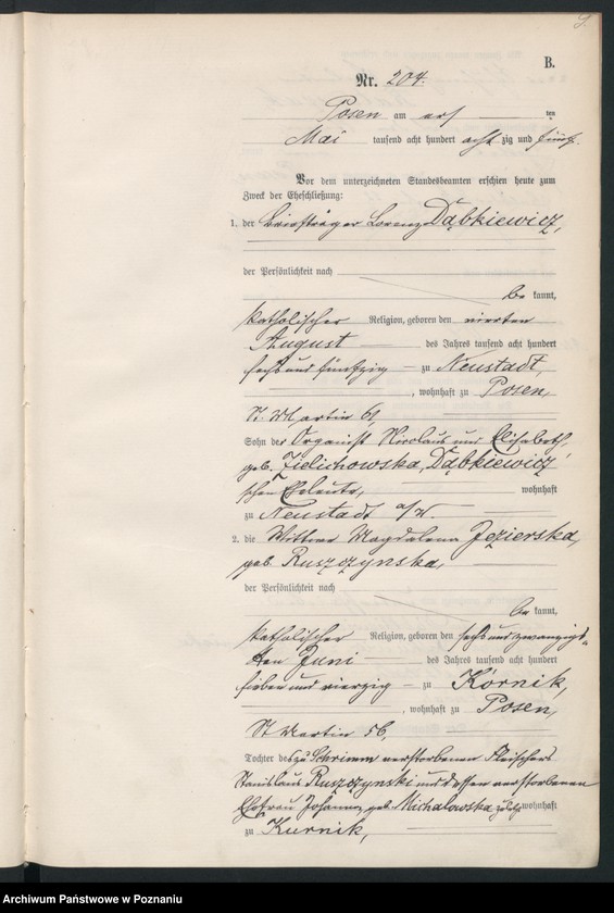 Obraz 12 z jednostki "Księga małżeństw t. II"