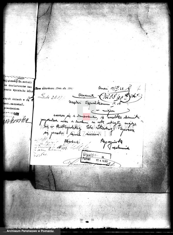 Obraz 11 z jednostki "Rewizje majątku państwowego Szamotuły-Zamek"