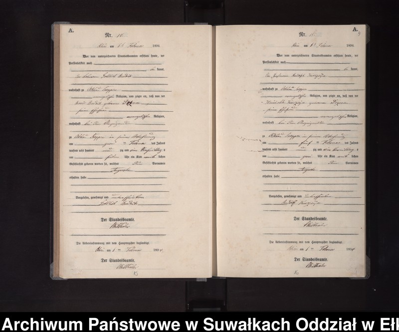 image.from.unit.number "Geburts-Neben-Register des Königlichen Preussischen Standes-Amtes Orlen Kreis Loetzen"